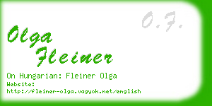 olga fleiner business card